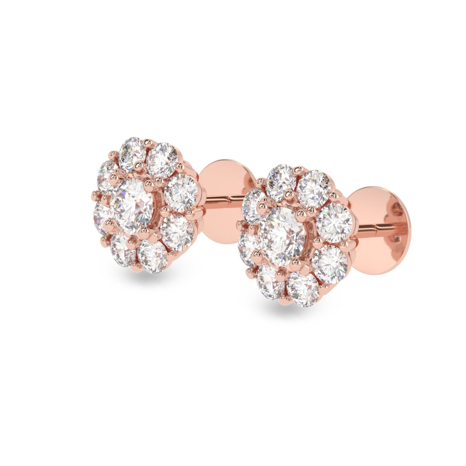 Buy 1.87Ct G VS1 Diamond Stud Earrings | Solitairekart